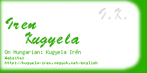 iren kugyela business card